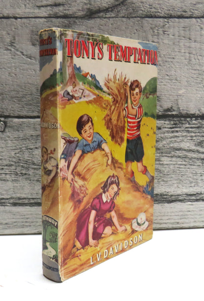 Tony's Temptation by L.V. Davidson 1959 book front cover