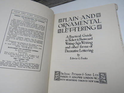 Plain and Ornamental Lettering, A Practical Guide to Ticket & Showcard Writing, Sign Writing and oth book image 3