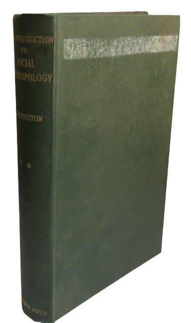 An Introduction To Social Anthropology By Ralph Piddington Vol 2 1957 book front cover