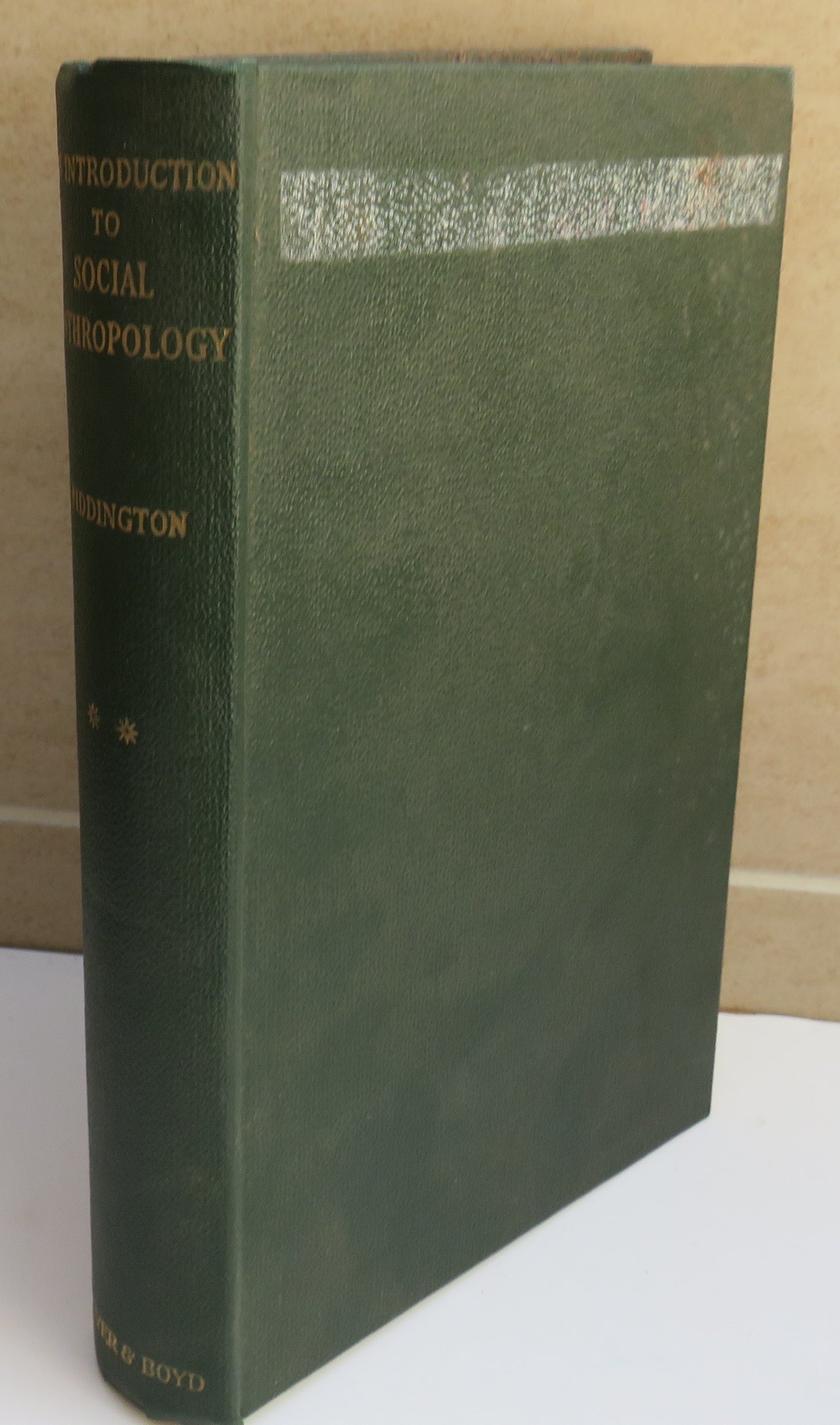 An Introduction To Social Anthropology By Ralph Piddington Vol 2 1957