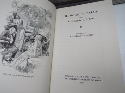 Humorous Tales from Rudyard Kipling, Illustrated by Reginald Cleaver, 1931, First Edition book image 3