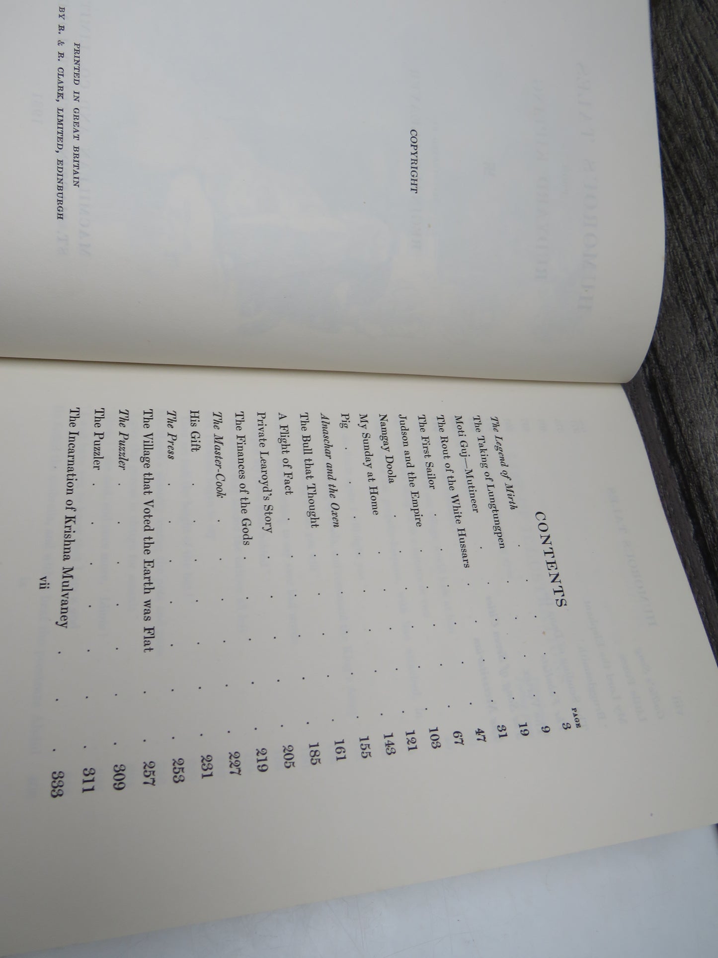 Humorous Tales from Rudyard Kipling, Illustrated by Reginald Cleaver, 1931, First Edition