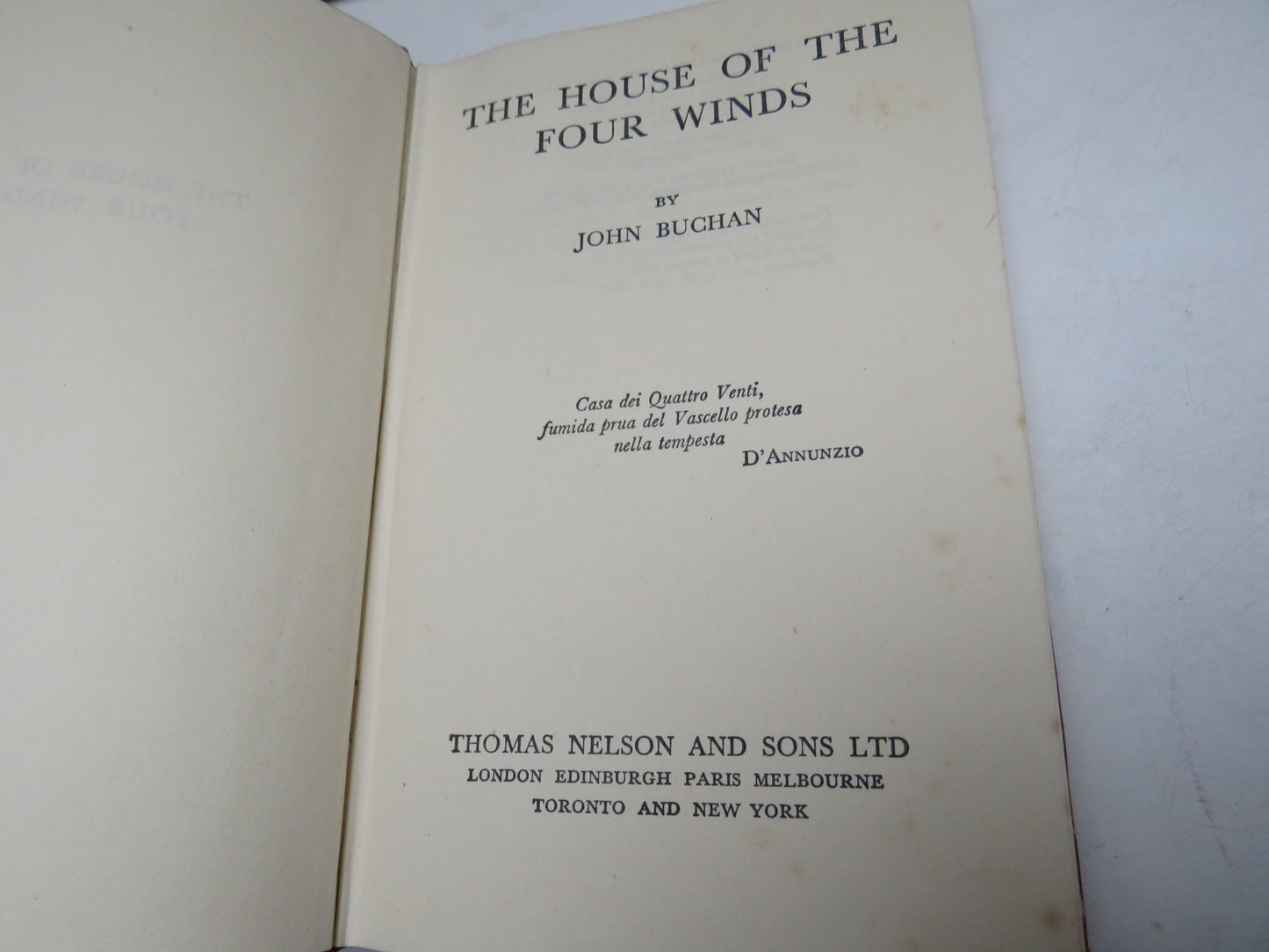 The House of the Four Winds by John Buchan 1949