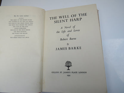 The Well of the Silent Harp A Novel of the Life and Loves of Robert Burns By James Barke 1954 book image 4