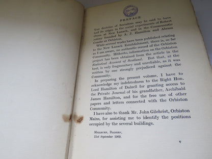 Adventures In Socialism New Lanark Establishment and Orbiston Community By Alex Cullen 1910 book image 5