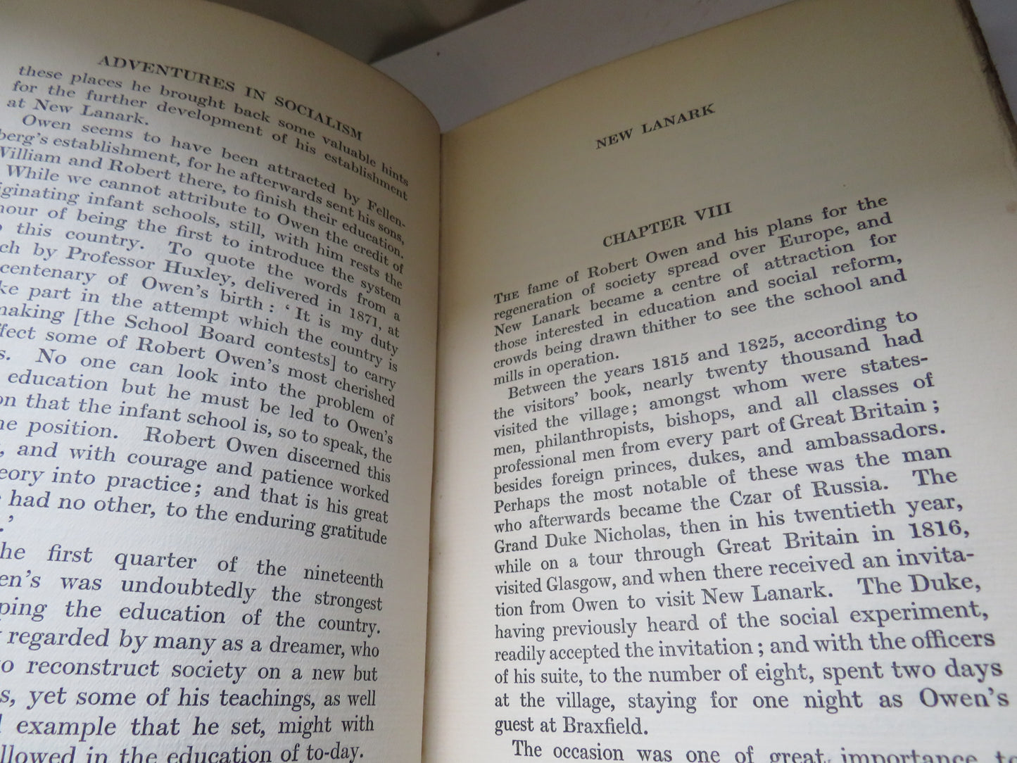Adventures In Socialism New Lanark Establishment and Orbiston Community By Alex Cullen 1910