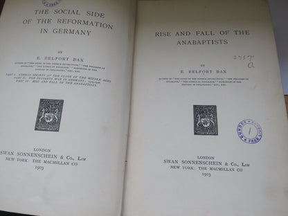 Rise and Fall of the Anabaptists By E. Belfort 1903 book image 4