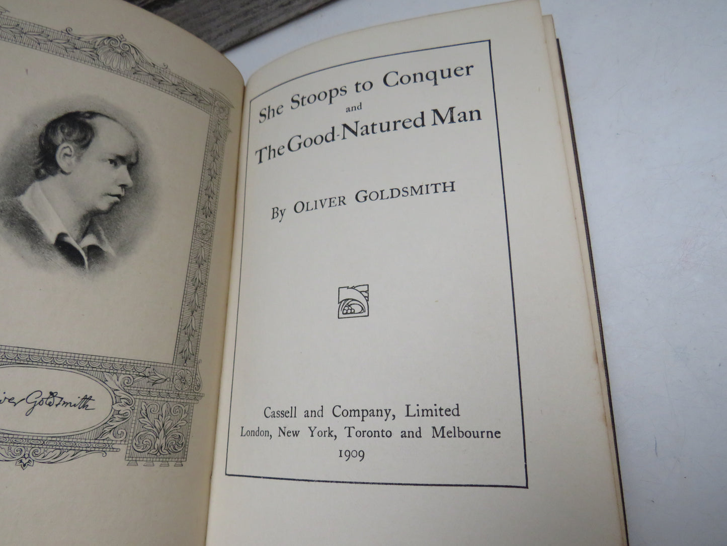 She Stoops to Conquer and The Good-Natured Man by Oliver Goldsmith 1909