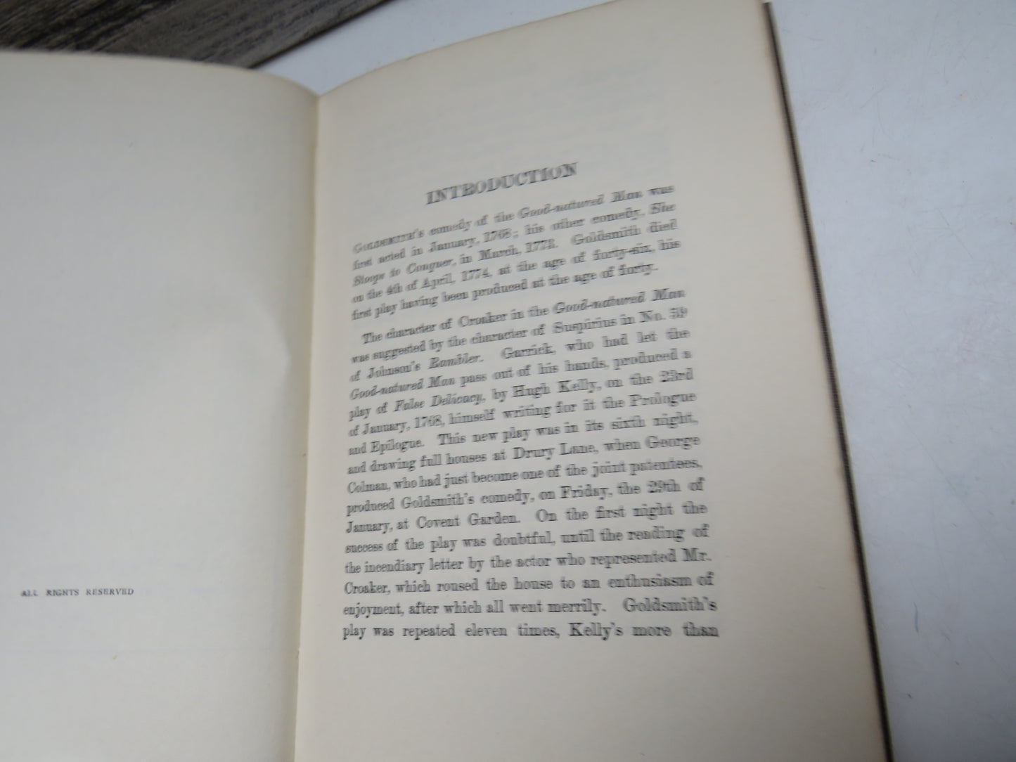 She Stoops to Conquer and The Good-Natured Man by Oliver Goldsmith 1909