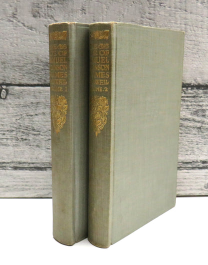 The Life of Samuel Johnson by James Boswell Volumes I and II, 1928 book front cover
