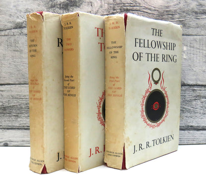 The Lord of the Rings Trilogy First Edition, The Fellowship of the Ring, The Two Towers, The Return  book front cover