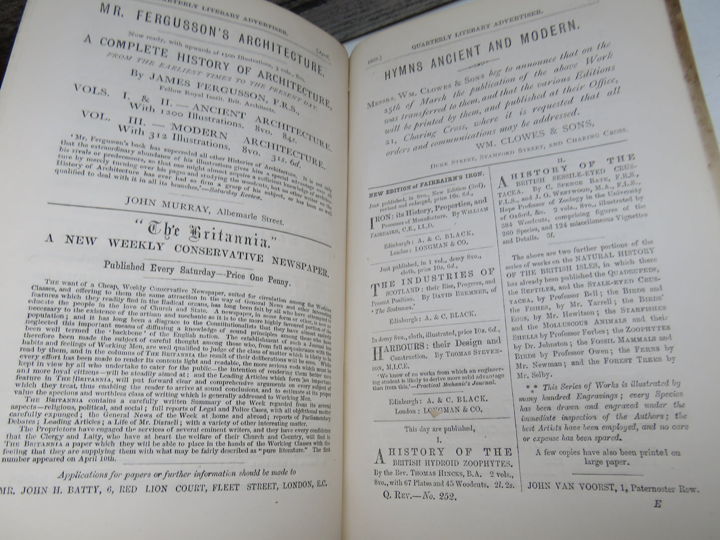 The Quarterly Review Vol. 126 Published In January & April 1869