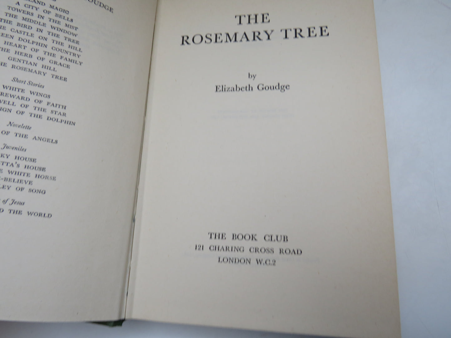 The Rosemary Tree By Elizabeth Goudge