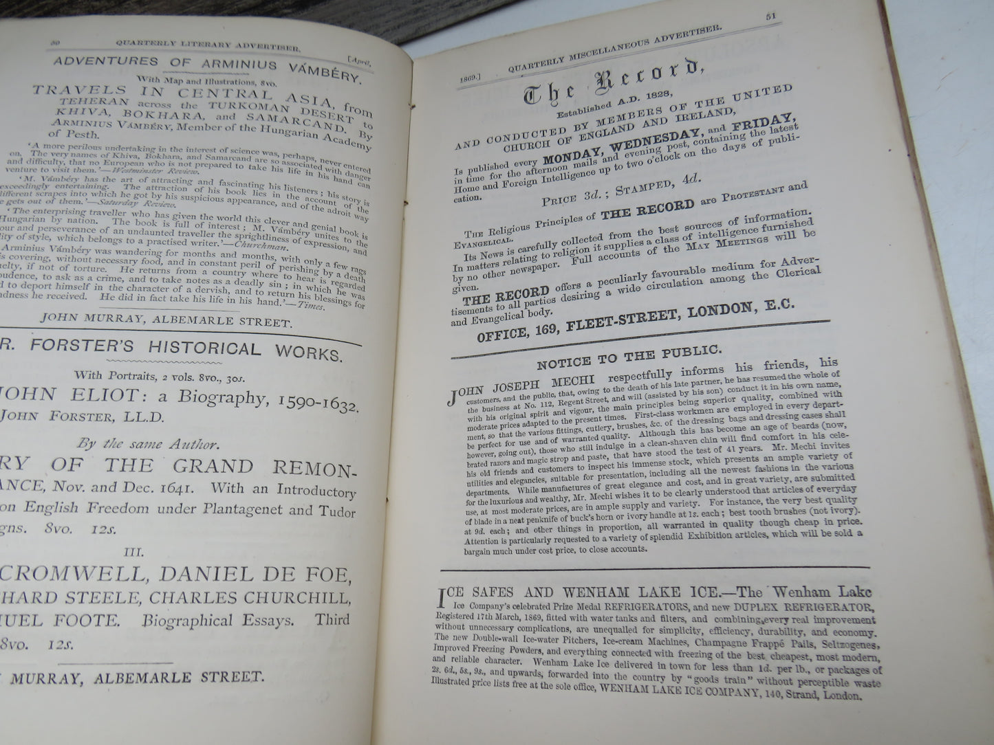 The Quarterly Review Vol. 126 Published In January & April 1869