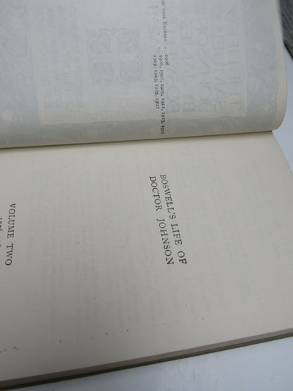 The Life of Samuel Johnson by James Boswell Volumes I and II, 1928 book image 5