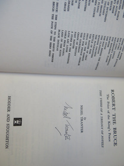 Robert The Bruce Trilogy By Nigel Tranter All Author Signed