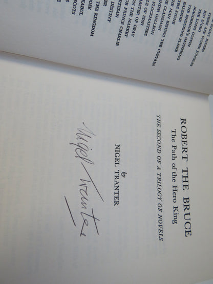 Robert The Bruce Trilogy By Nigel Tranter All Author Signed
