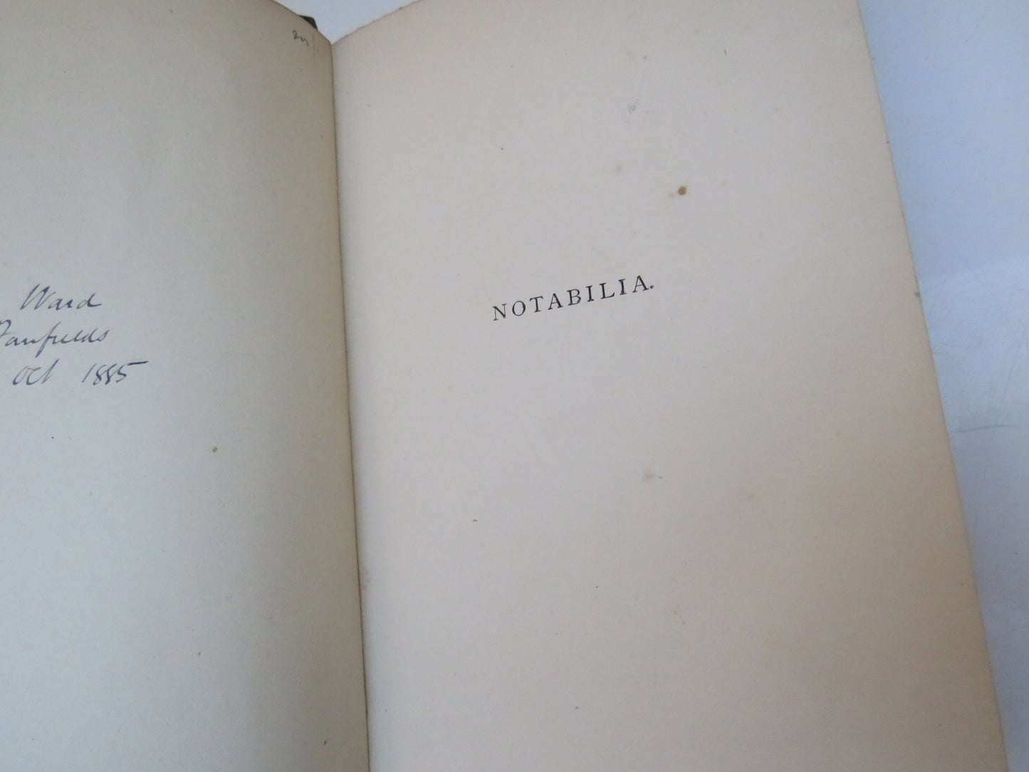 Notabilia or Curious and Amusing Facts About Many Things, Explained and Illustrated by John Timbs, 1872