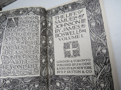 The Life of Samuel Johnson by James Boswell Volumes I and II, 1928 book image 7