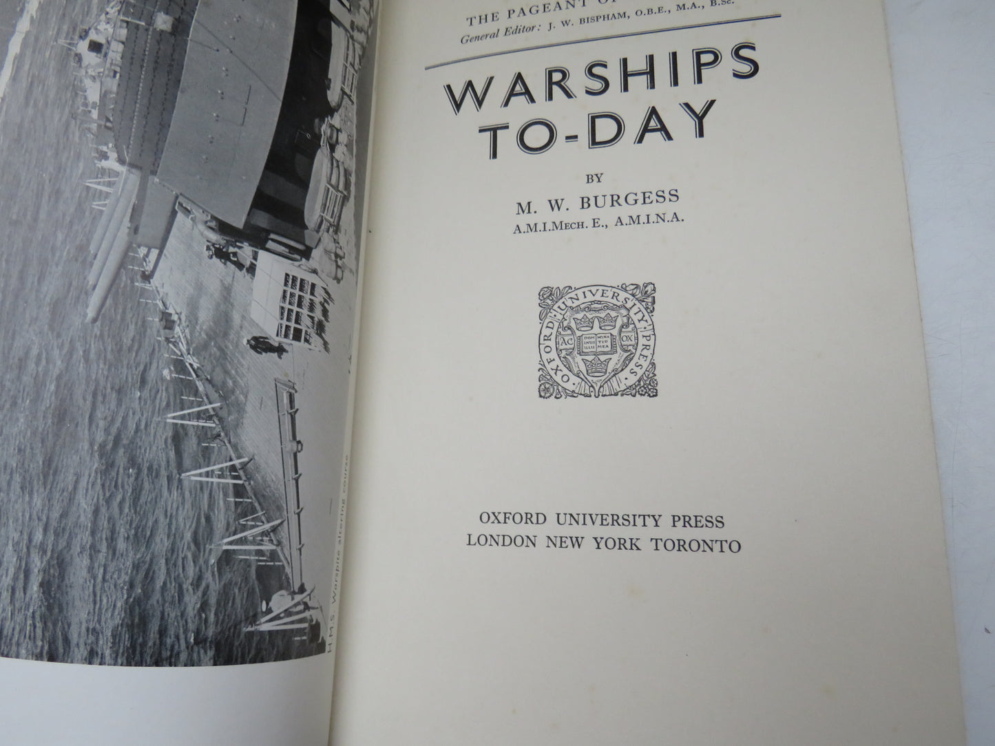Warships To-Day By M.W. Burgess