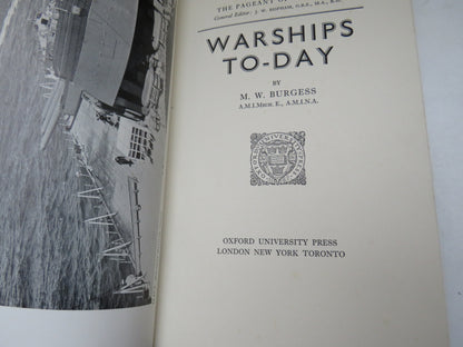 Warships To-Day By M.W. Burgess