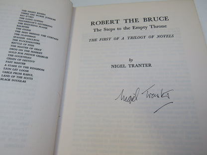 Robert The Bruce Trilogy By Nigel Tranter All Author Signed