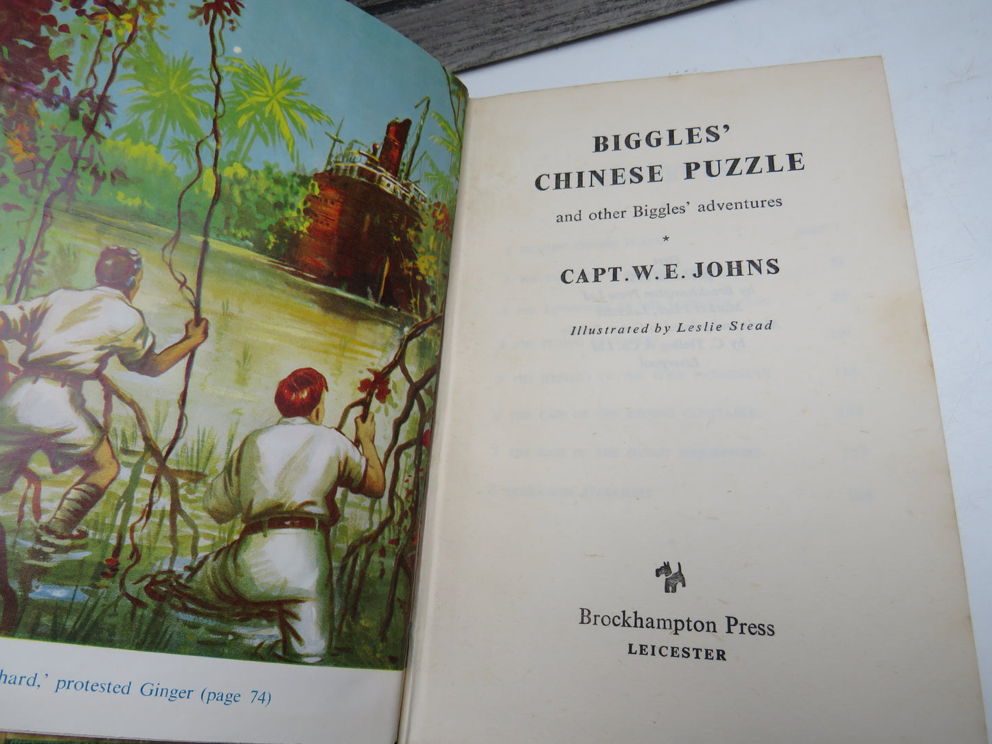Biggles' Chinese Puzzle and Other Biggles' Adventures By Captain W.E. Johns 1955