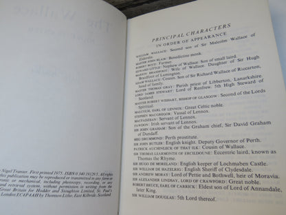 The Wallace By Nigel Tranter 1975 Author Signed