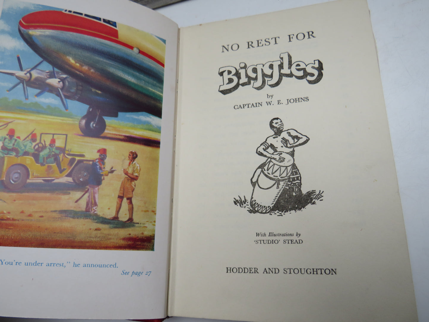 No Rest For Biggles By Captain W. E. Johns 1956