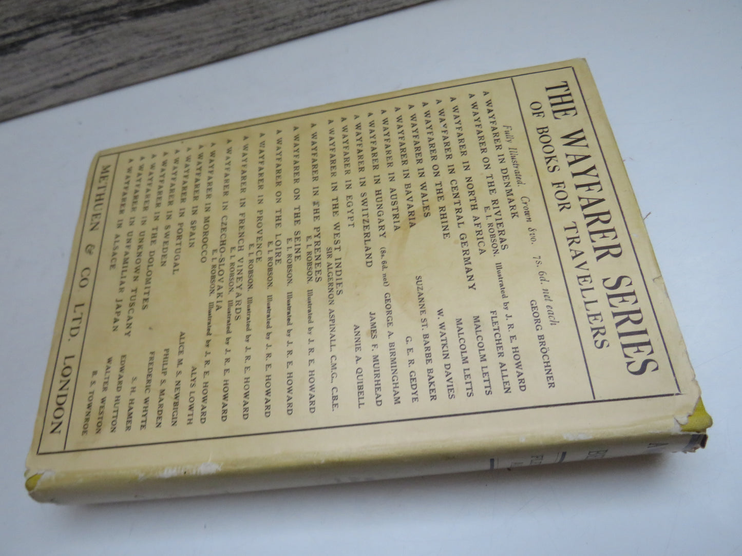 A Wayfarer In Belgium By Fletcher Allen 1934 1st Edition