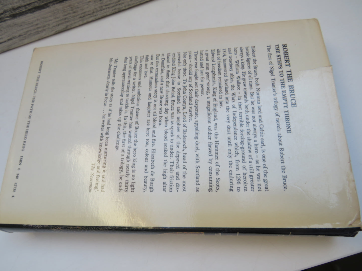 Robert The Bruce The Path of the Hero King The Second Of A Trilogy of Novels By Nigel Tranter 1970