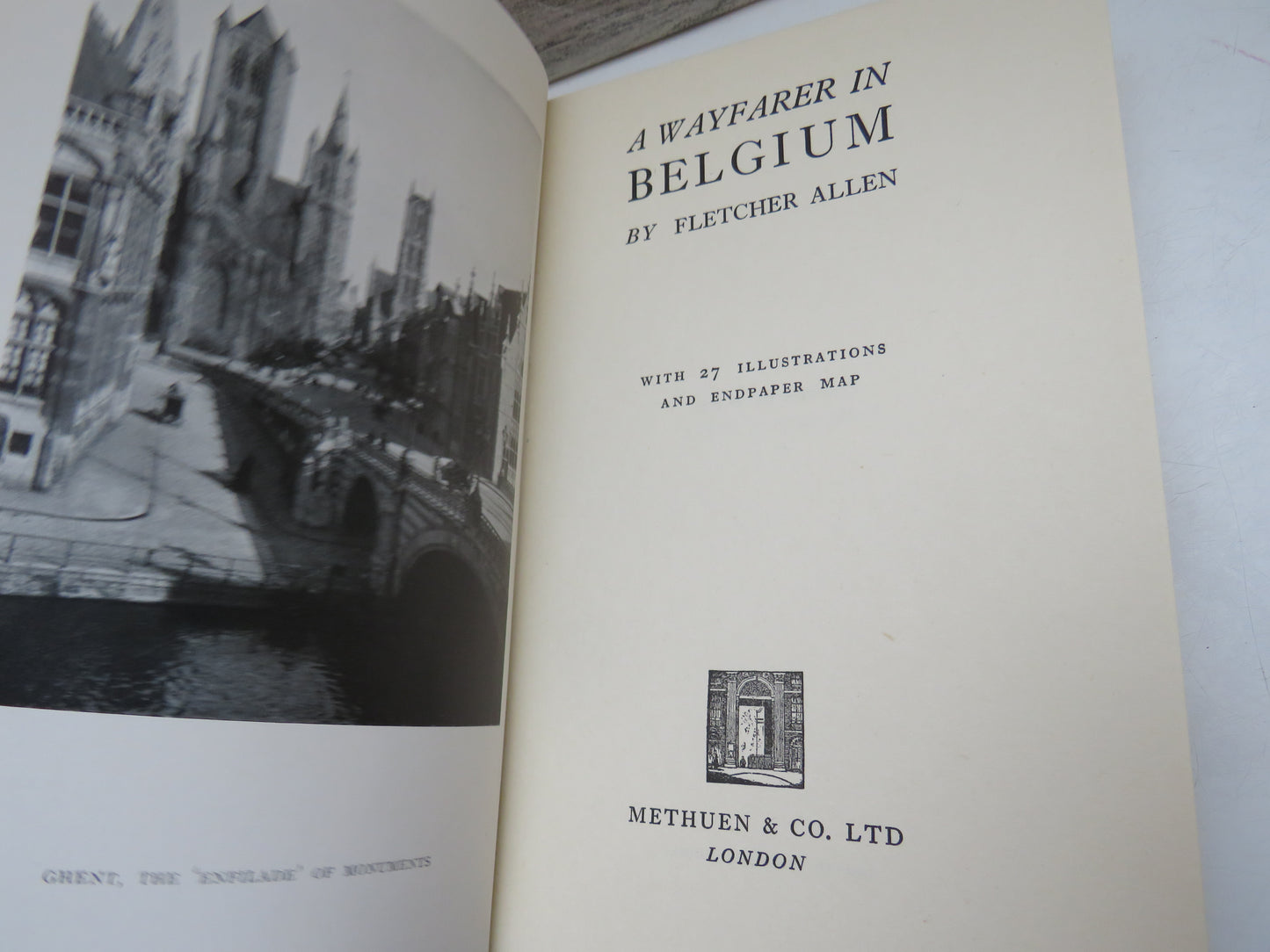 A Wayfarer In Belgium By Fletcher Allen 1934 1st Edition