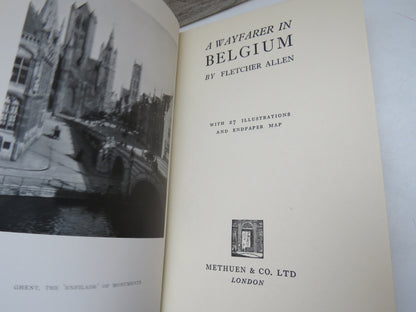 A Wayfarer In Belgium By Fletcher Allen 1934 1st Edition