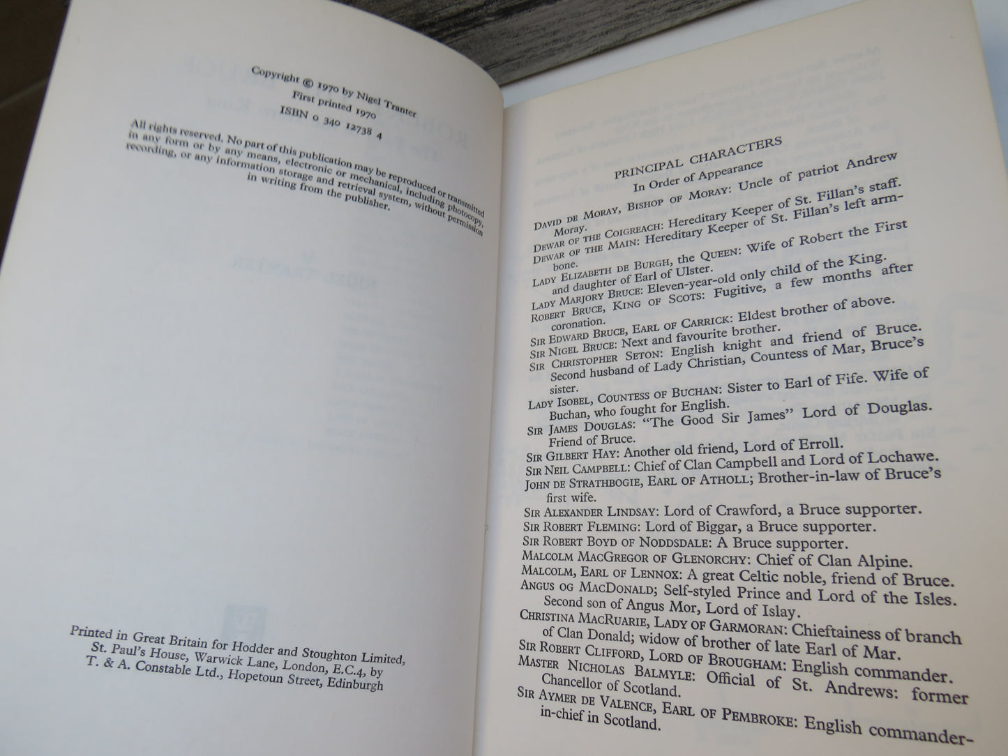 Robert The Bruce The Path of the Hero King The Second Of A Trilogy of Novels By Nigel Tranter 1970