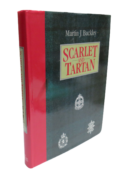 Scarlet and Tartan by Martin J. Buckley, 1986 book front cover