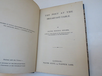 The Poet At The Breakfast-Table by Oliver Wendell Holmes book image 3