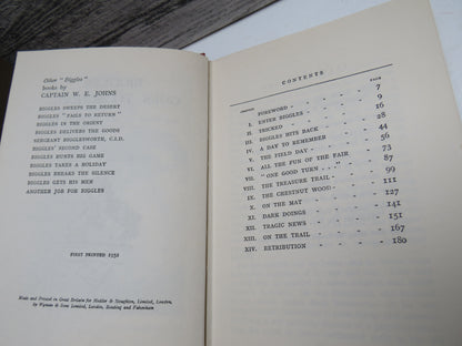 Biggles Goes To School The Story of Biggles Early Life and School Days By Captain W. E. Johns 1951
