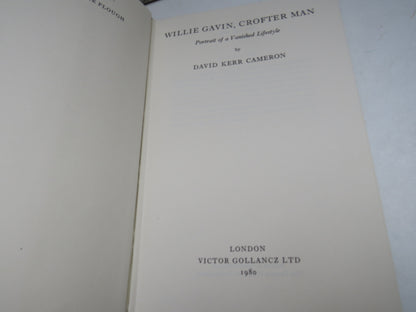 Willie Gavin, Crofter Man Portrait of a Vanished Lifestyle By David Kerr Cameron 1980 book image 4