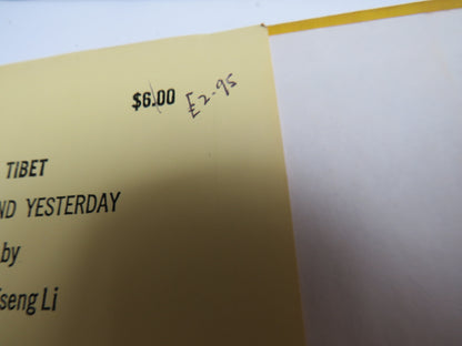 Tibet, Today and Yesterday by Tieh-Tseng Li, 1960 book image 3