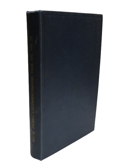 Journal Of The Electrodepositors Technical Society Volume XXVIII 1951-52 book front cover