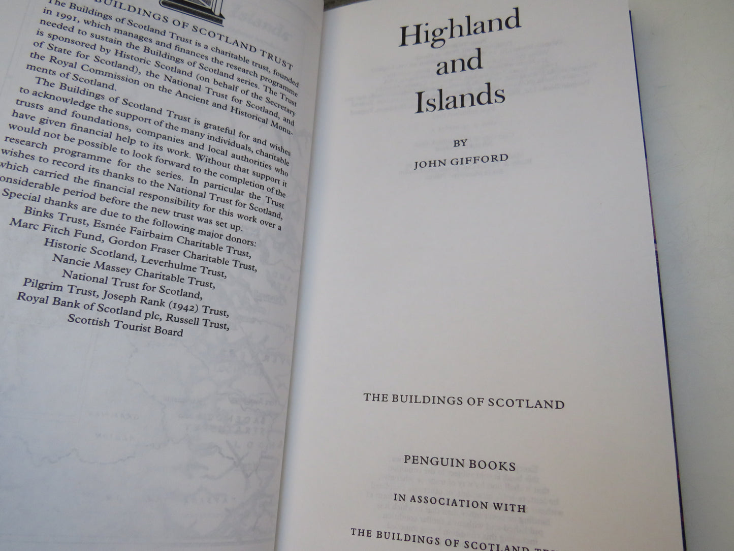 The Buildings of Scotland Highlands and Islands By John Gifford 1992