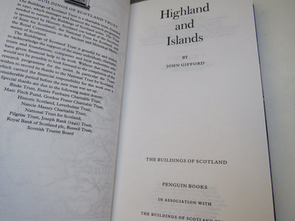 The Buildings of Scotland Highlands and Islands By John Gifford 1992