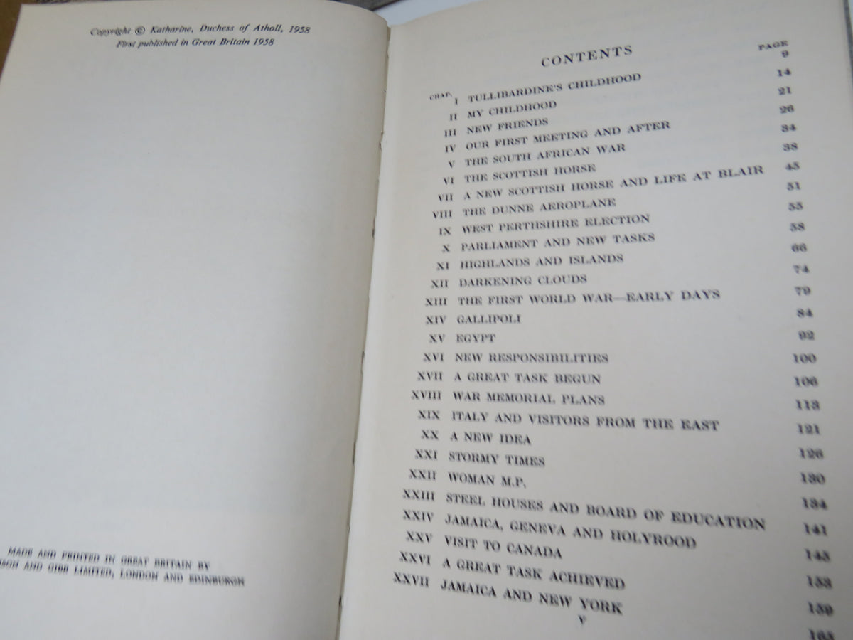 Working Partnership Being The Lives of John George 8th Duke of Atholl and of His Wife Katharine Marjory Ramsay By Katharine, Duchess of Atholl 1958 book image 5