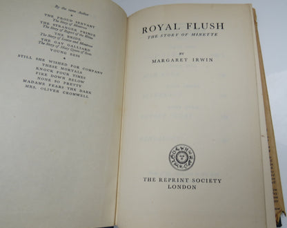 Royal Flush The Story Of Minette By Margaret Irwin 1948 book image 3