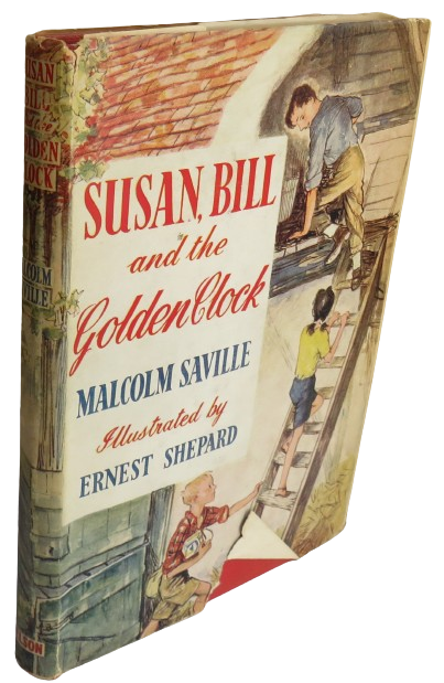 Susan, Bill and The Golden Clock by Malcolm Saville 1955 book front cover