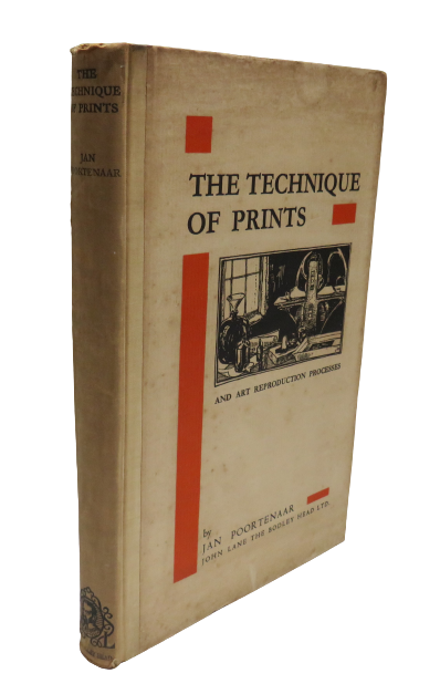 The Technique Of Prints And Art Reproduction Processes By Jan Poortenaar 1933 1st Edition book front cover