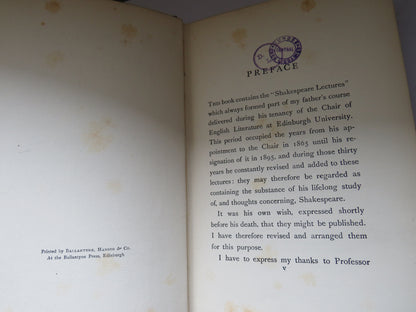 Shakespeare Personally By David Masson 1914 book image 5