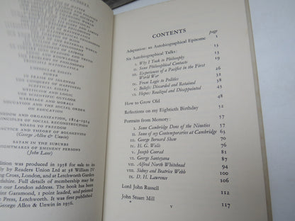 Portraits From Memory and Other Essays By Bertrand Russell 1958