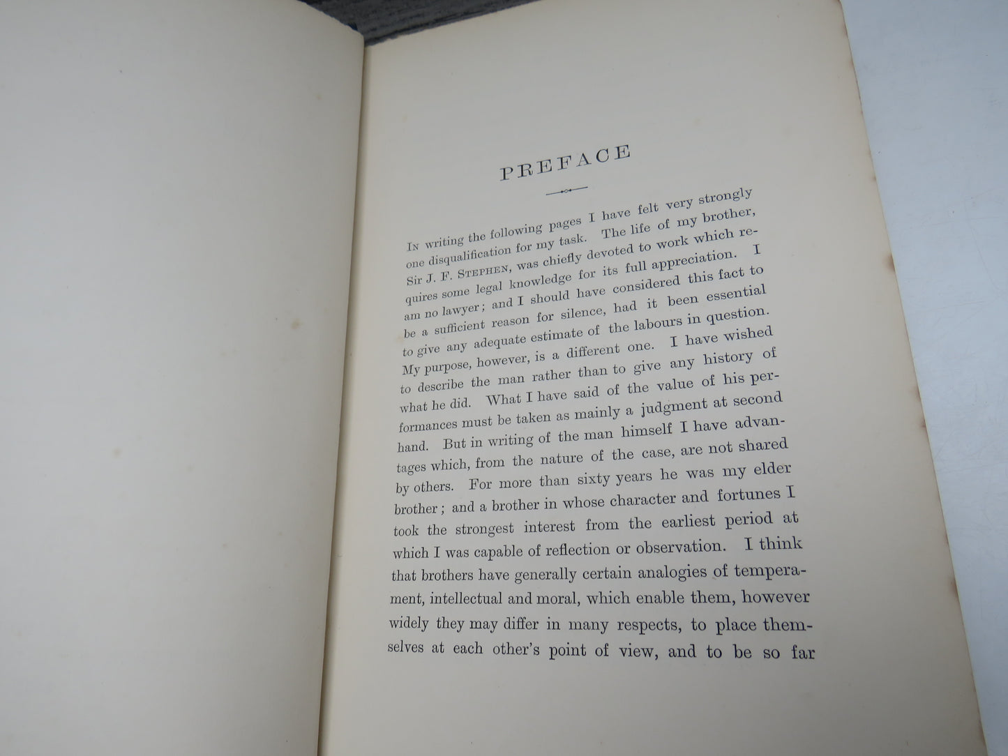 The Life of Sir James Fitzjames Stephen, A Judge of the High Court of Justice by his Brother Leslie Stephen, 1895