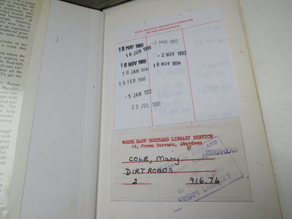 Dirtroads, Footloose in Africa by Mary Cole, 1975 book image 3